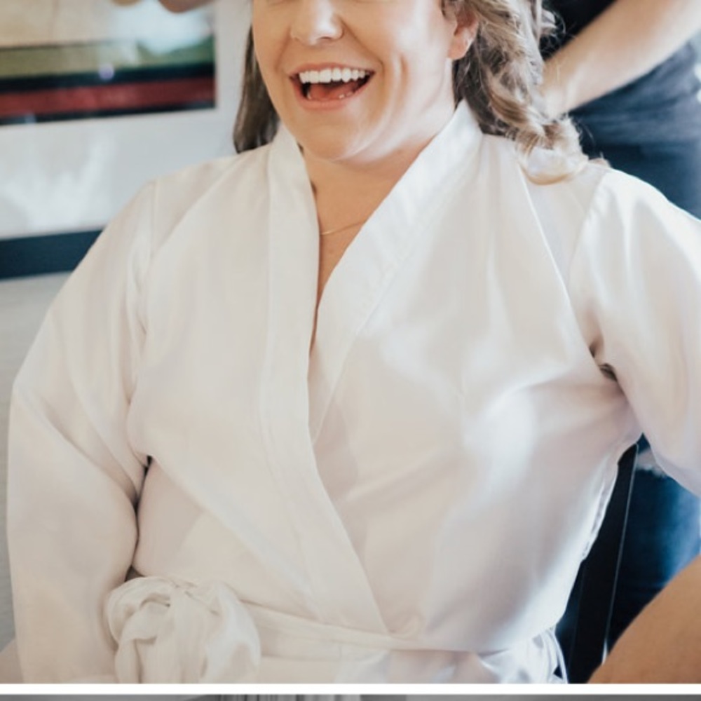 White Silk Robe